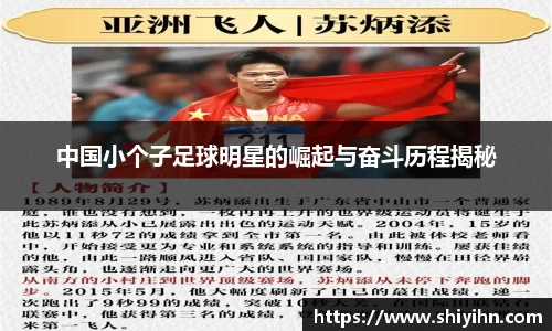 中国小个子足球明星的崛起与奋斗历程揭秘